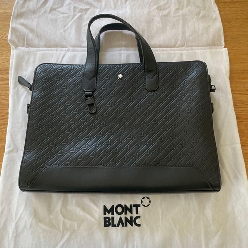 Montblanc embossed leather - embossed,