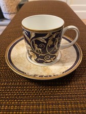 Set of Six Wedgwood Cornucopia Coffee Cups & Saucers