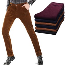 Men Corduroy Pants Trousers