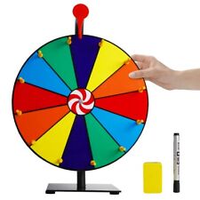 30CM Tabletop Spinning Prizes Wheel 12 Slots Spin The Fortune Game Wheel