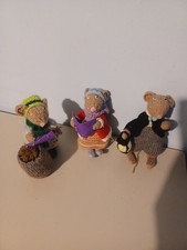 Hand knitted mice - hand,