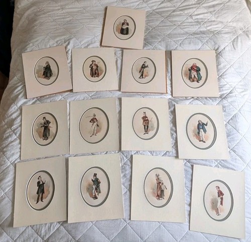 Lot 13x antique - lot, prints