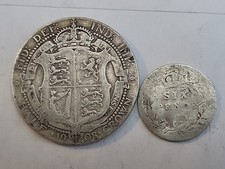 1908 King Edward VII silver Half Crown Plus 1
