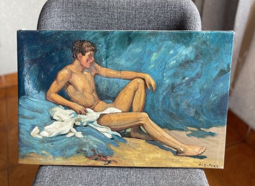 Henry scott tuke oil painting - oil,