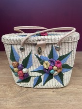 Vintage Boho Woven Wicker