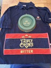 Ushers Brewery Of Trowbridge T-shirt XL Bar Towel Ash Tray Pub Home Bar Mancave