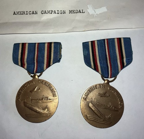 American campaign medal wwii - american,