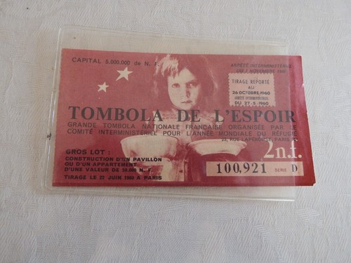 Antique 1960 tombola hope - 1960,