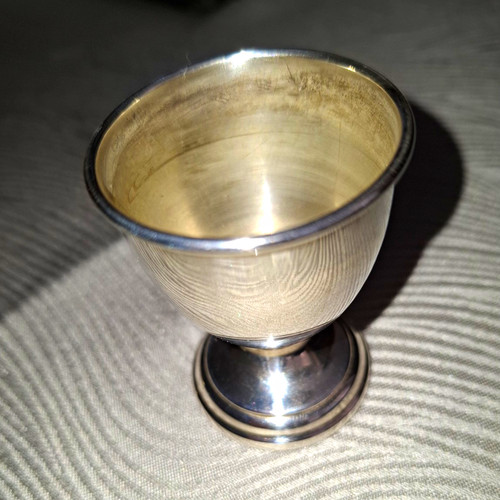 Silver plated egg cup - silver,