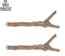 Natural wooden branch bird - x,