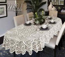 Oval Round Lace Tablecloth