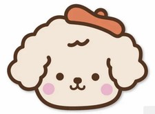 Mini CARPET - Poodle Puppy Patterned Carpet 27cm x 21cm Rug Dog Lover