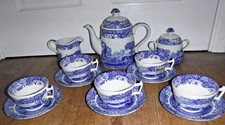 Spode Blue Italian Country Scene Tea Set For 5 ~ 13 Pieces ~ Brand New ~ BNIB