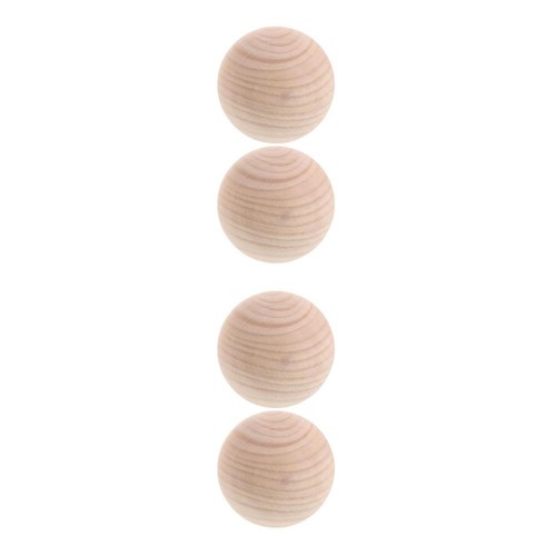 Pcs unfinished wood balls - 4,