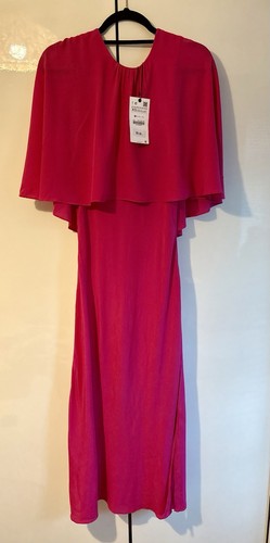 Zara hot pink cape sleeve - zara, xs