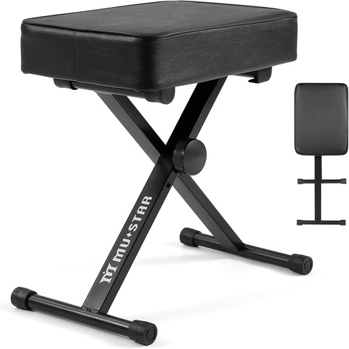 Mustar piano stool - mustar, x-style