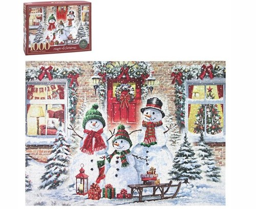 Christmas snowman family 1000 - christmas,