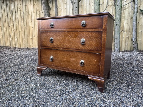 Vintage oak chest - oak, drawers