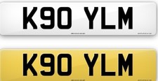 Private Number Licence plate (K90 YLM) Kaylum Kayla Kyle Kayleigh