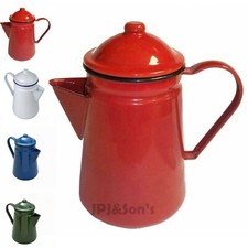 Coffee Pot Traditional Stove Top Kettle Jug Enamel Falcon For Home Kitchen Decor