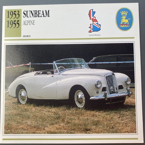 Sunbeam alpine automobile - alpine,