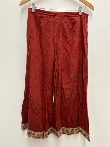 Anokhi pants vtg red graphic - anokhi,