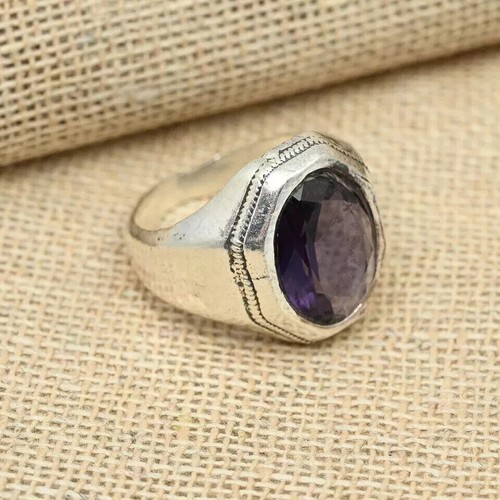 Amethyst gemstone ring - amethyst,