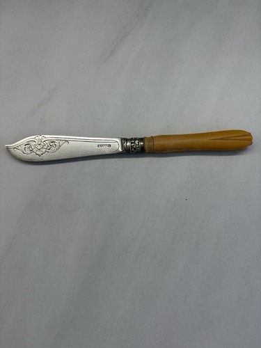 Antique sterling silver butter - sterling,