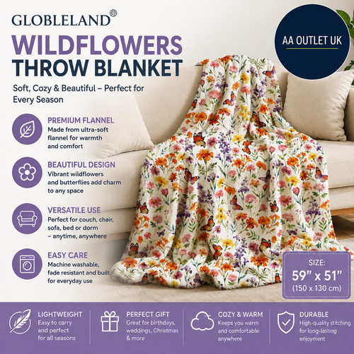 Globeland wildflowers throw - globeland,