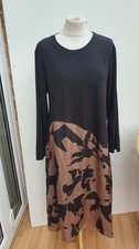 Frank Usher  Round Neck Long Sleeve Mixed Media Dress New Size S / M QVC 