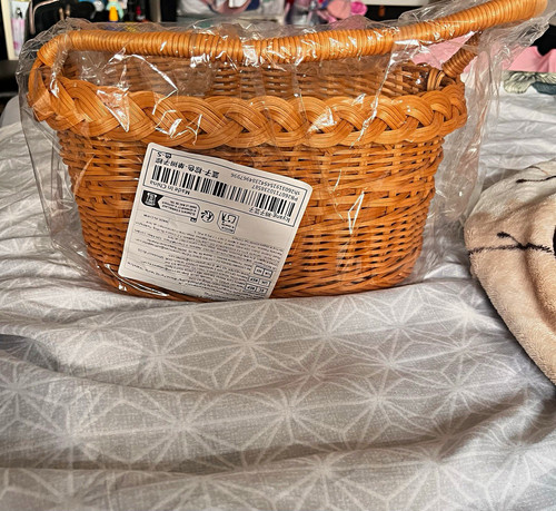 Shein oval brown wicker - brown, basket