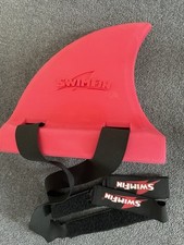 Red SwimFin swimming shark fin aid, For 15-30kg Hardly Used 