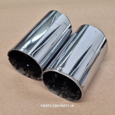 BMW 5 Series E60 E61 Twin Exhaust Chrome Exhaust Tailpipe Tip Finisher 7534036