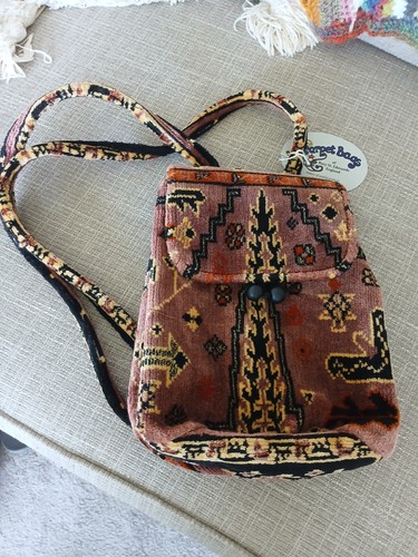 Carpet bags pink black orange - carpet,