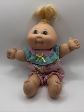 Cabbage Patch Kids 10 Inches Soft Body Doll Blonde Hair Green Eyes CPK 1995 VGC
