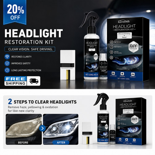 Headlight restoration fluid - restoration,