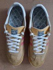 Adidas SL 72 Size UK 12 YELLOW RED Trainers Shoes OG Retro