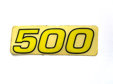 Maico 500 motocross decals yellow stickers set of 2