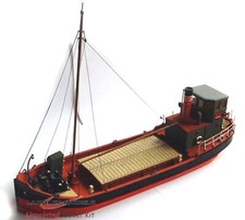 67ft Clyde Puffer Boat Ship Waterline OM2 UNPAINTED O Scale Langley Models Kit