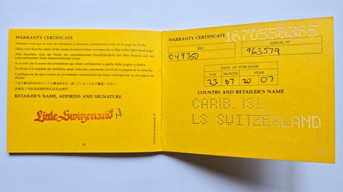 Genuine breitling warranty - genuine,