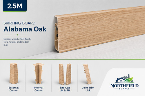 Skirting board 75mm pvc cable - board,