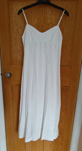 Women white full slip - white,