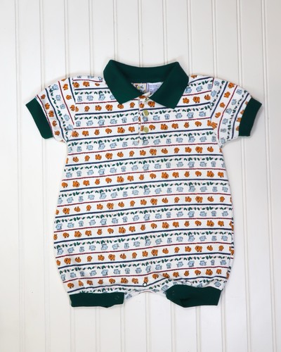 Vintage zoo animals romper