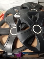 14 Inch Car Wheel Trims Black 4 PCS Automotive Hub Covers Universal