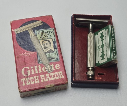 Vintage gillette tech safety - vintage,
