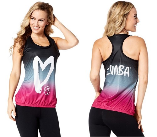 Zumba love mesh bubble - mesh, tank