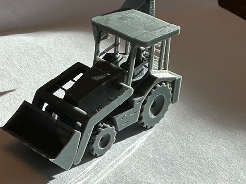 New printed backhoe loader - new,