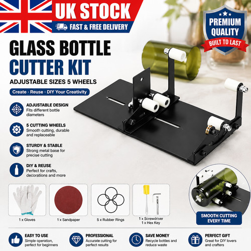 Adjustable glass bottle cutter - adjustable,