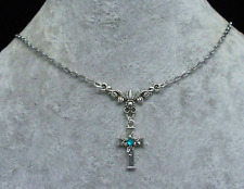 Green Diamante Cross, Lavalier