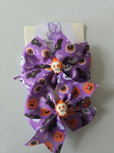 Set halloween hair bows - of,